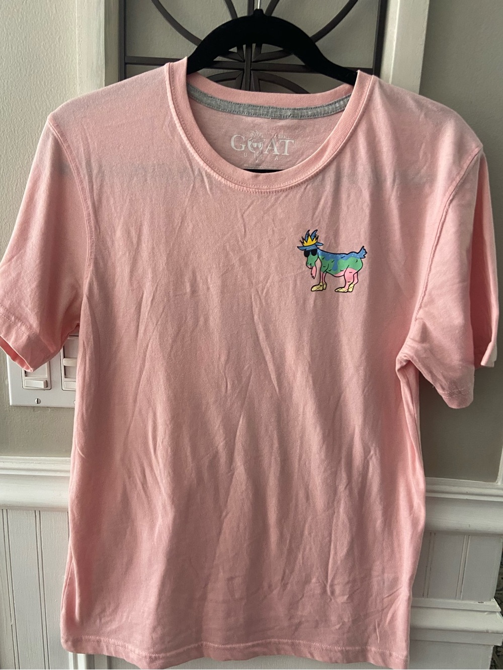 Goat USA Pink ice cream cone Short-Sleeve T-shirt XS
